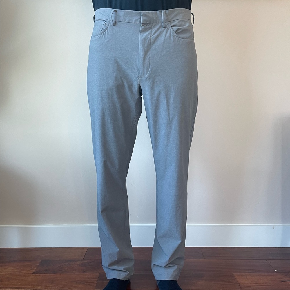 RLX Golf Pants 34x32 Grey Tailored Fit Performance Stretch